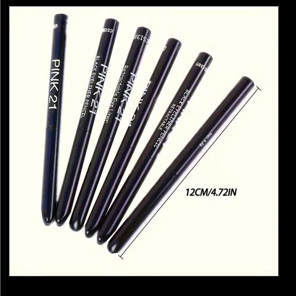 PINK 21 🪢 Black Eyeliner Pencil - Picture 3 of 4